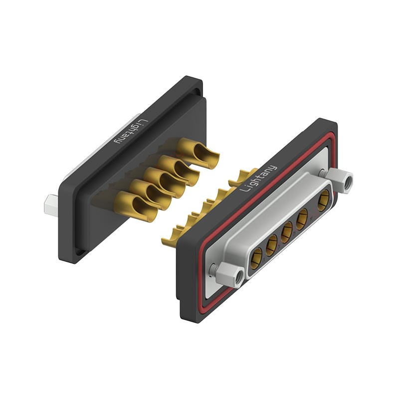 防水5W5母焊線式/鎖螺絲/大電流40A