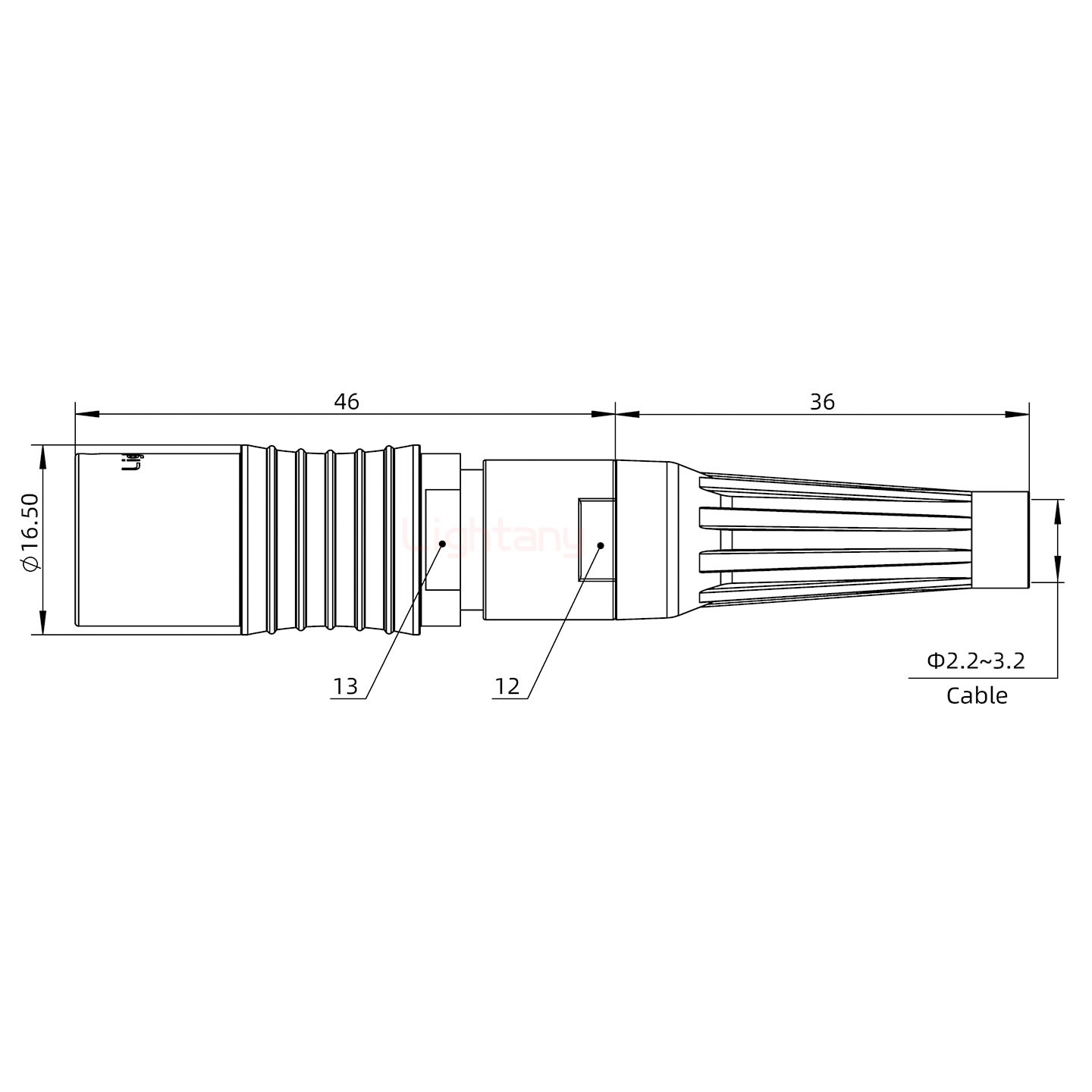 PHG.2B.010.CLLM31Z推拉自鎖帶護(hù)套浮動插座